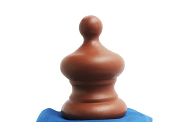 Parasoll med trestang 350 cm blå - Hagemøbler - Solbeskyttelse - Parasoller
