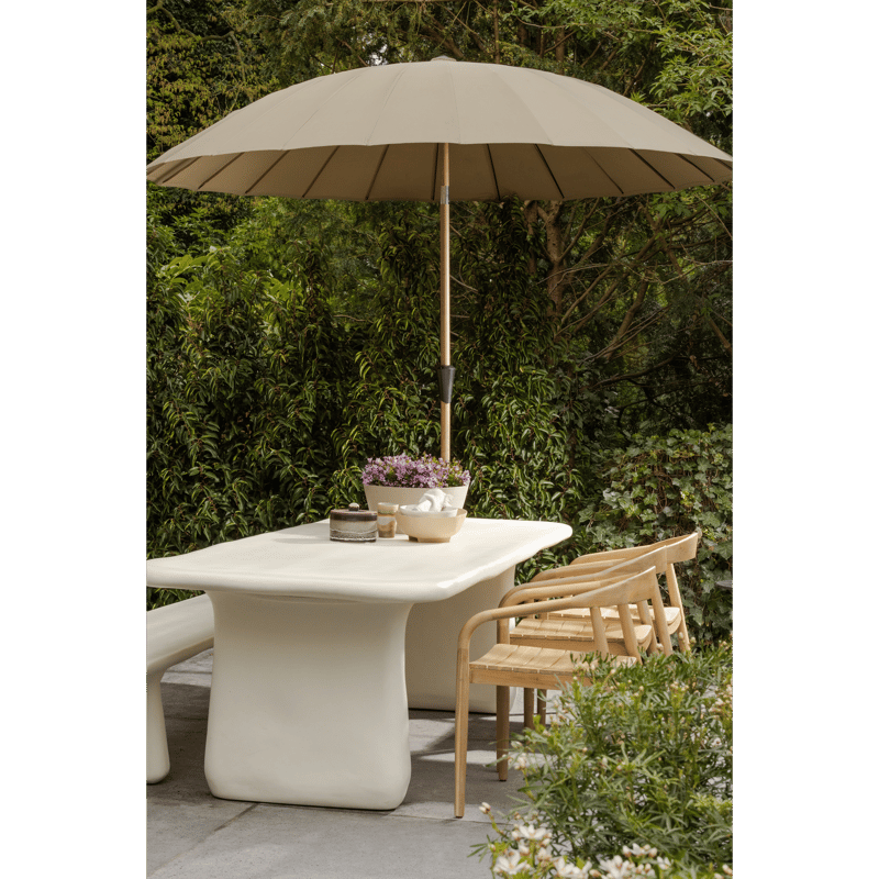 Parasoll Monica 280 cm utendørs - Sand/Grønn - Hagemøbler - Solbeskyttelse - Parasoller - Baliparasoll