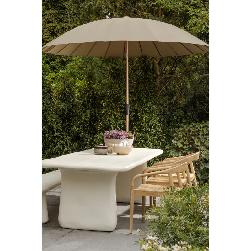 Parasoll Monica 280 cm utendørs - Sand/Grønn - Hagemøbler - Solbeskyttelse - Parasoller - Baliparasoll