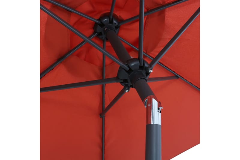 Parasoll terrakotta 200x211 cm aluminium - Hagemøbler - Solbeskyttelse - Parasoller