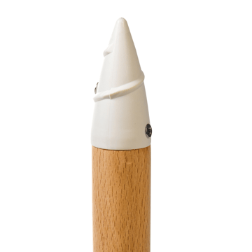 Parasoll utendørs 155 cm Mondello - hvit/blå - Hagemøbler - Solbeskyttelse - Parasoller - Strandparasoll