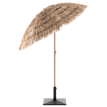 Parasoll utendørs 175 cm Civetta - naturlig/brun - Hagemøbler - Solbeskyttelse - Parasoller - Balkongparasoll