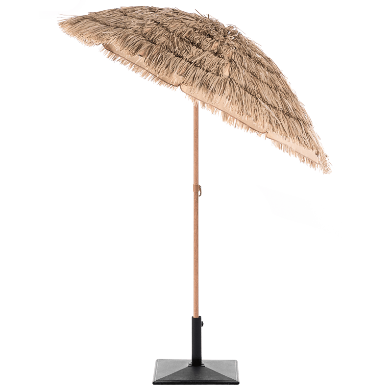 Parasoll utendørs 175 cm Civetta - naturlig/brun - Hagemøbler - Solbeskyttelse - Parasoller - Balkongparasoll