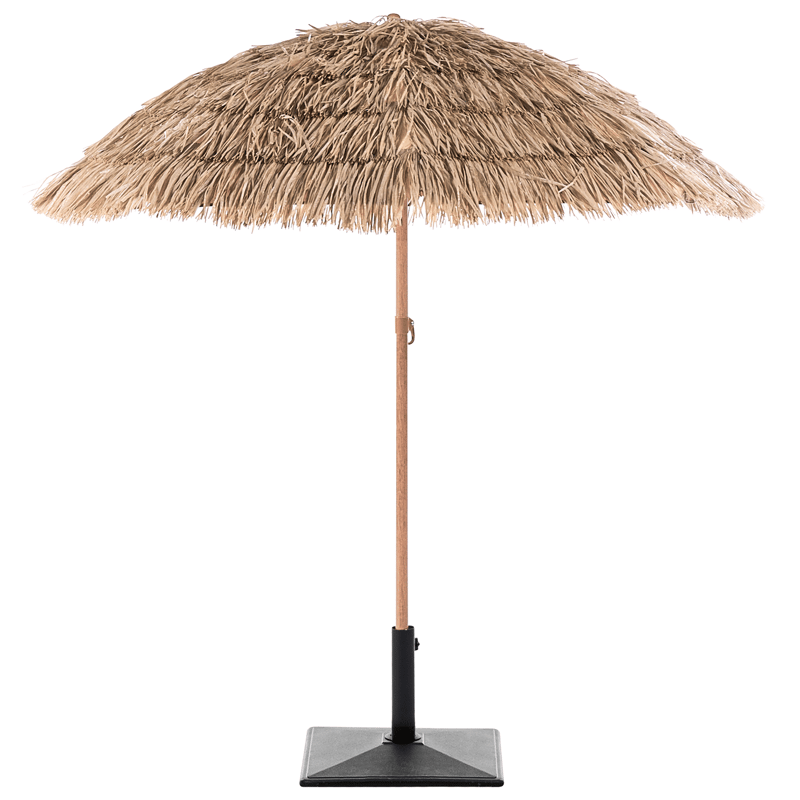 Parasoll utendørs 175 cm Civetta - naturlig/brun - Hagemøbler - Solbeskyttelse - Parasoller - Balkongparasoll