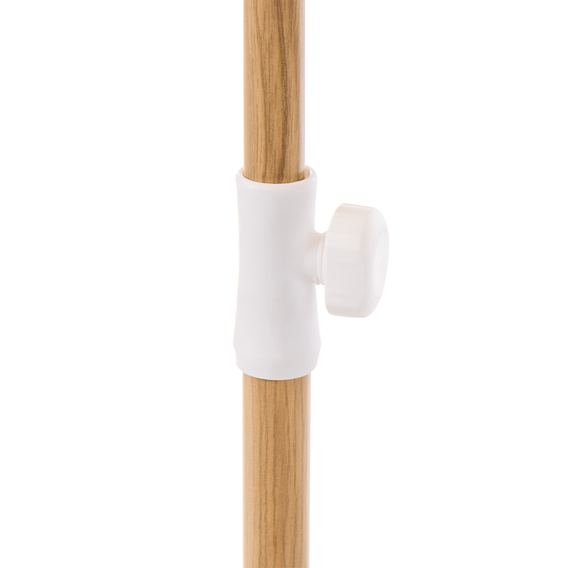 Parasoll utendørs 232 cm Sestriere - beige/hvit/brun - Hagemøbler - Solbeskyttelse - Parasoller - Balkongparasoll