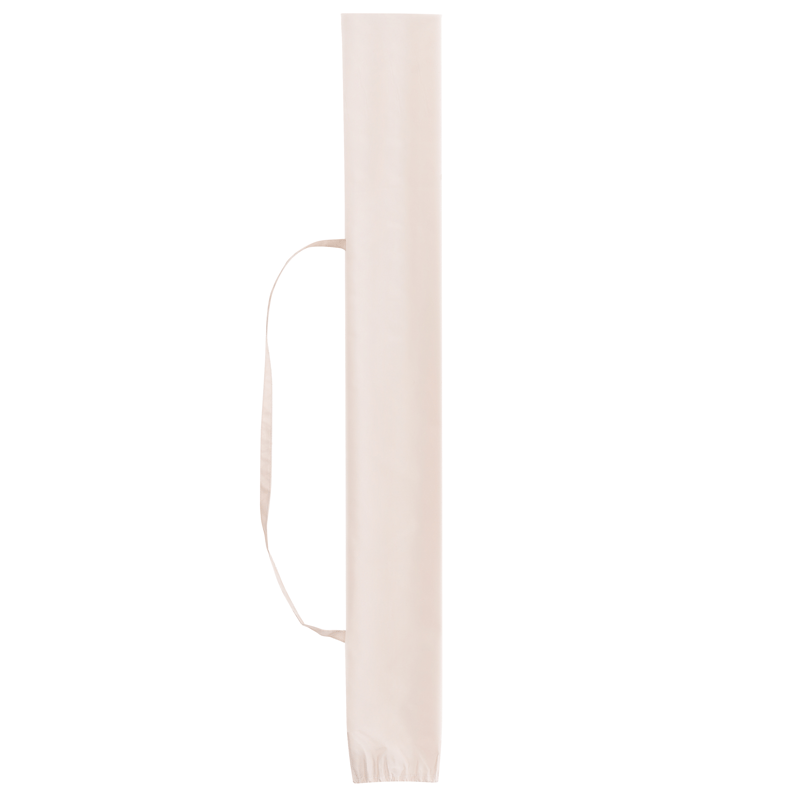 Parasoll utendørs 232 cm Sestriere - beige/hvit/brun - Hagemøbler - Solbeskyttelse - Parasoller - Balkongparasoll