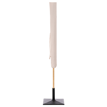 Parasoll utendørs 232 cm Sestriere - beige/hvit/brun - Hagemøbler - Solbeskyttelse - Parasoller - Balkongparasoll