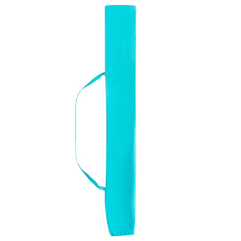 Parasoll utendørs 232 cm Sestriere - blå/hvit/brun - Hagemøbler - Solbeskyttelse - Parasoller - Balkongparasoll