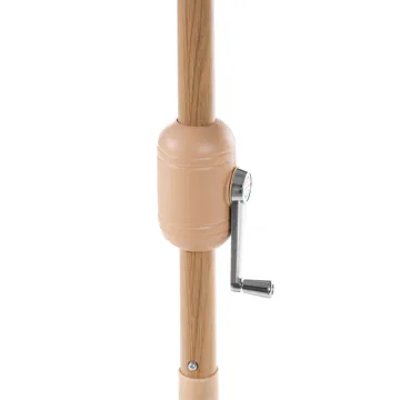 Parasoll utendørs 270 cm Isolotto - beige/brun/svart - Hagemøbler - Solbeskyttelse - Parasoller - Balkongparasoll