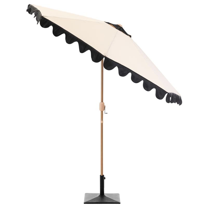 Parasoll utendørs 270 cm Isolotto - beige/brun/svart - Hagemøbler - Solbeskyttelse - Parasoller - Balkongparasoll