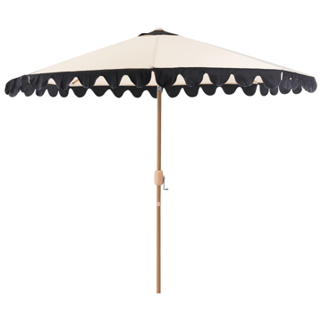 Parasoll utendørs 270 cm Isolotto - beige/brun/svart - Hagemøbler - Solbeskyttelse - Parasoller - Balkongparasoll