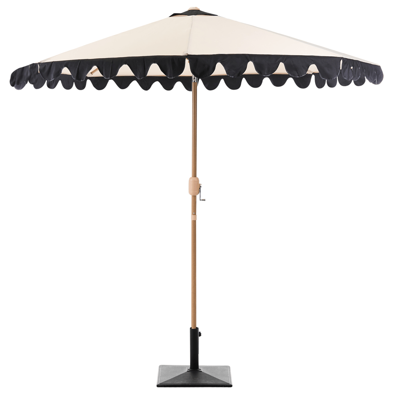 Parasoll utendørs 270 cm Isolotto - beige/brun/svart - Hagemøbler - Solbeskyttelse - Parasoller - Balkongparasoll