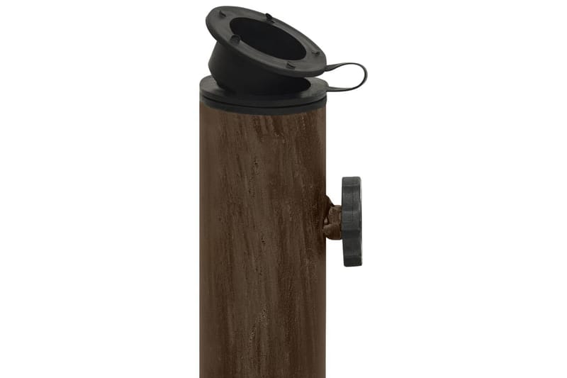 Parasollbase bronse 40x40x32 cm støpejern - Brun - Hagemøbler - Solbeskyttelse - Parasoller - Parasollfot