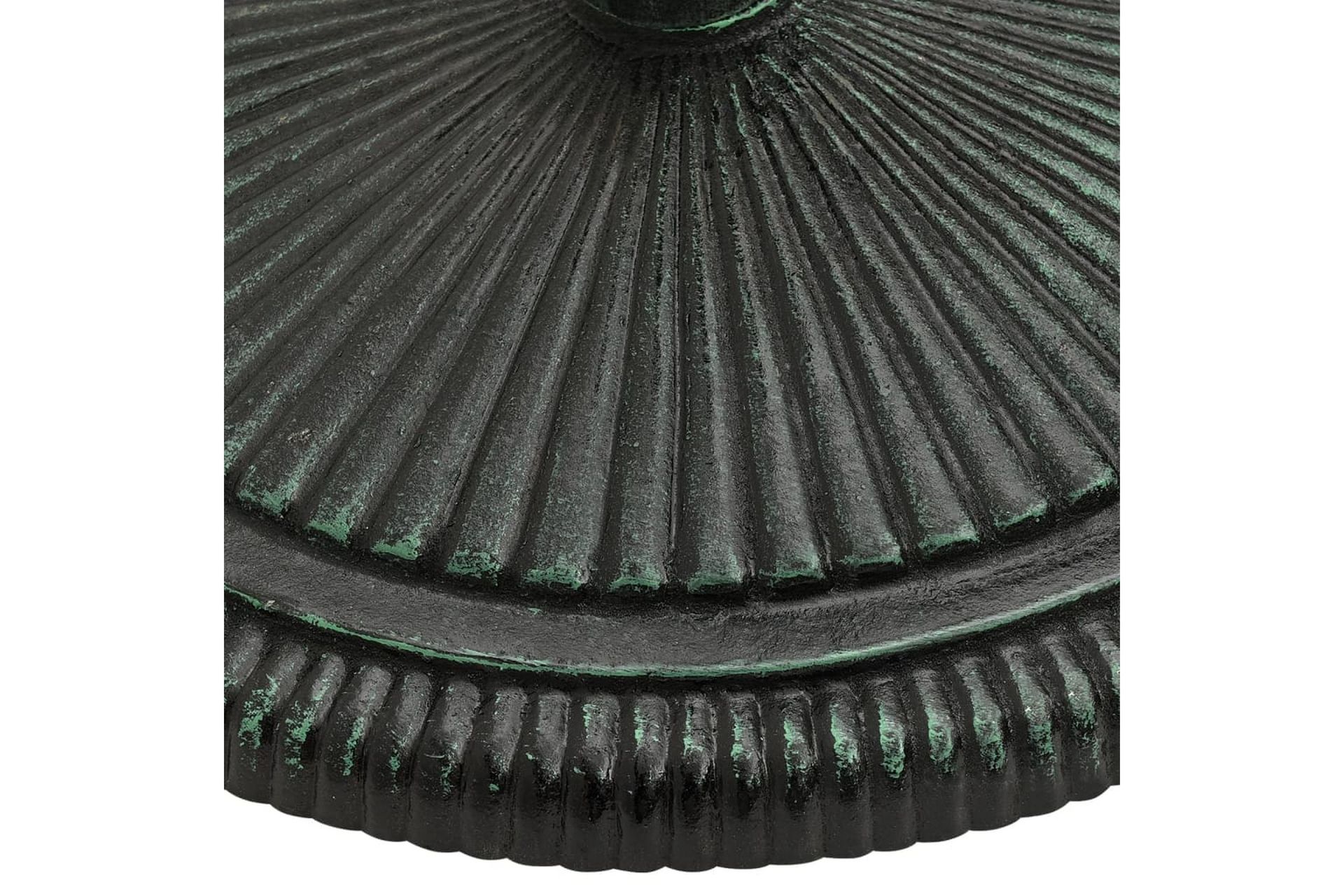 Parasollbase grønn 45x45x30 cm støpejern - grønn - Hagemøbler - Solbeskyttelse - Parasoller - Parasollfot