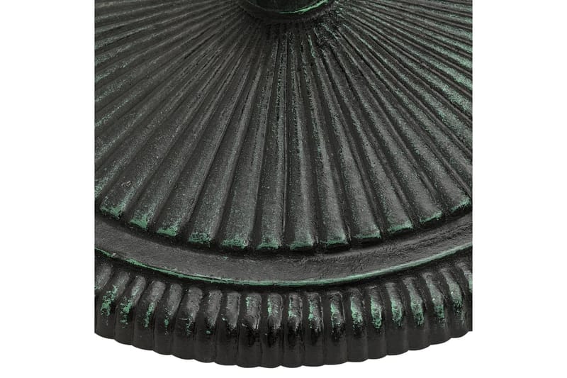 Parasollbase grønn 45x45x30 cm støpejern - grønn - Hagemøbler - Solbeskyttelse - Parasoller - Parasollfot