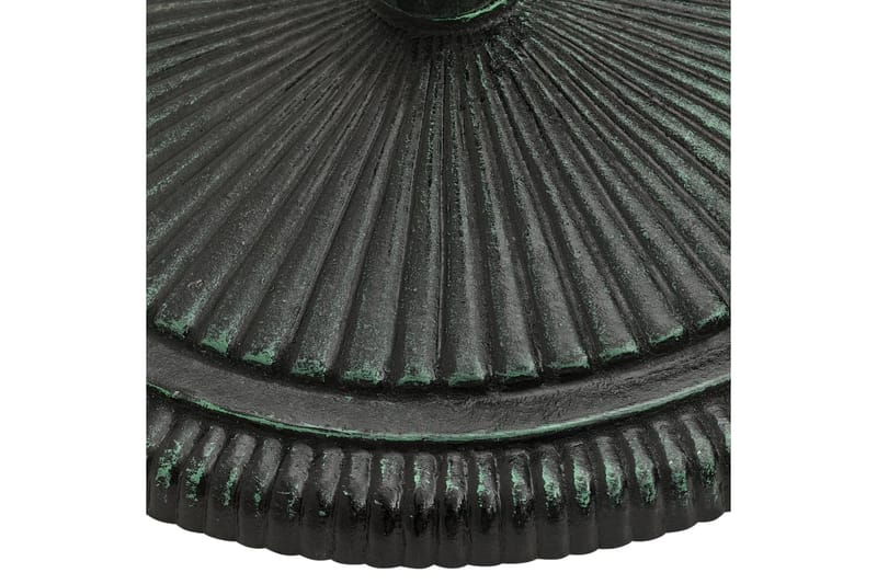 Parasollbase grønn 45x45x30 cm støpejern - grønn - Parasollfot