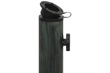 Parasollbase grønn 45x45x30 cm støpejern - grønn - Hagemøbler - Solbeskyttelse - Parasoller - Parasollfot