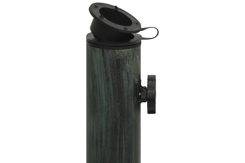 Parasollbase grønn 45x45x30 cm støpejern - grønn - Hagemøbler - Solbeskyttelse - Parasoller - Parasollfot