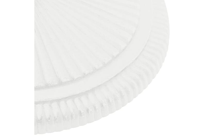 Parasollbase hvit 45x45x30 cm støpejern - Hvit - Hagemøbler - Solbeskyttelse - Parasoller - Parasollfot