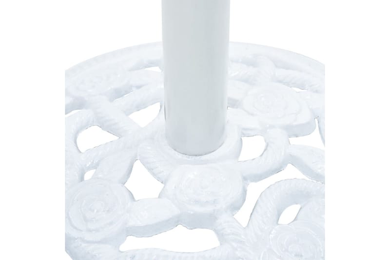 Parasollbase hvit 9 kg 40 cm støpejern - Hagemøbler - Solbeskyttelse - Parasoller