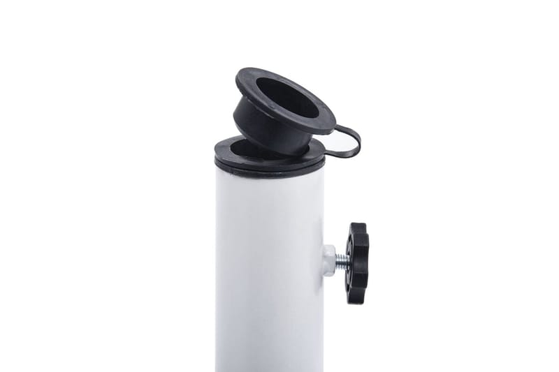 Parasollbase hvit 9 kg 40 cm støpejern - Hagemøbler - Solbeskyttelse - Parasoller