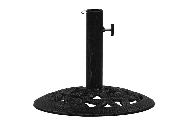 Parasollbase svart 40x40x32 cm støpejern - Svart - Hagemøbler - Solbeskyttelse - Parasoller - Parasollfot