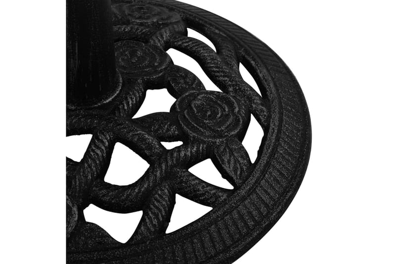 Parasollbase svart 40x40x32 cm støpejern - Svart - Hagemøbler - Solbeskyttelse - Parasoller - Parasollfot