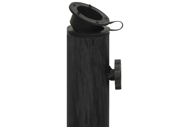Parasollbase svart 44x44x32 cm støpejern - Svart - Hagemøbler - Solbeskyttelse - Parasoller - Parasollfot