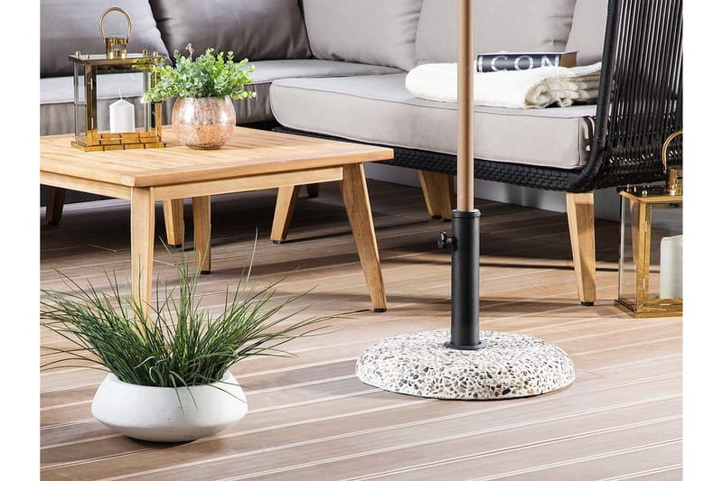 Concrete Parasollfot 47 cm, Hvit