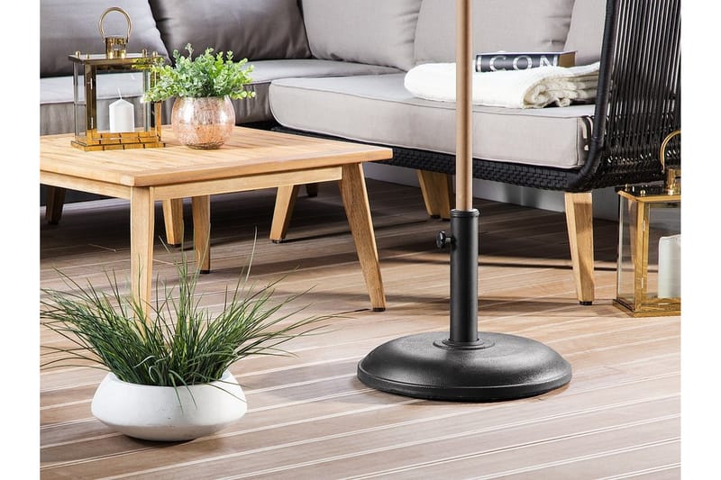 Concrete Parasollfot 45 cm - Svart - Hagemøbler - Solbeskyttelse - Parasoller - Parasollfot