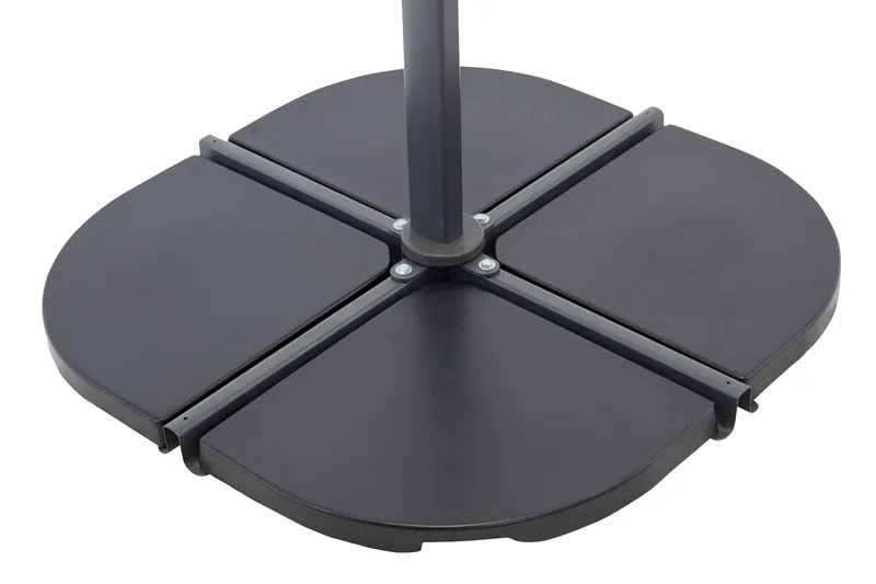 Leeds Parasollfotvekt 47x47 cm 1 Del, Svart