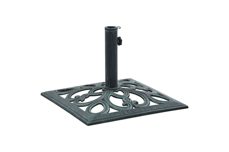 Parasollfot grønn 12 kg 49 cm støpejern - Hagemøbler - Solbeskyttelse - Parasoller - Parasollfot