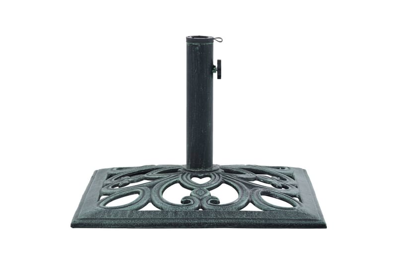 Parasollfot grønn 12 kg 49 cm støpejern - Hagemøbler - Solbeskyttelse - Parasoller - Parasollfot