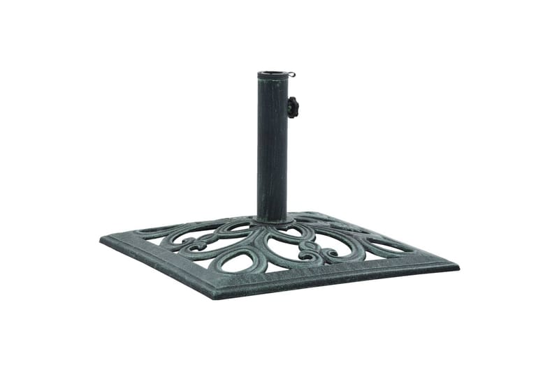 Parasollfot grønn 12 kg 49 cm støpejern - Hagemøbler - Solbeskyttelse - Parasoller - Parasollfot