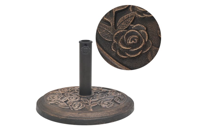 Parasollfot harpiks rund bronse 9 kg - Bronse - Hagemøbler - Solbeskyttelse - Parasoller - Parasollfot