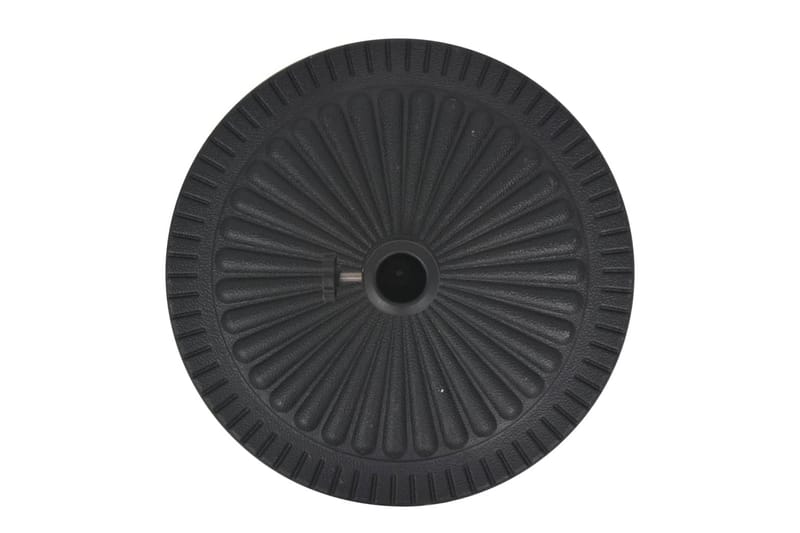 Parasollfot harpiks rund svart 14 kg - Svart - Hagemøbler - Solbeskyttelse - Parasoller - Parasollfot