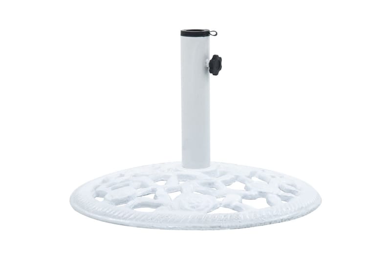 Parasollfot hvit 12 kg 48 cm støpejern - Hagemøbler - Solbeskyttelse - Parasoller - Parasollfot