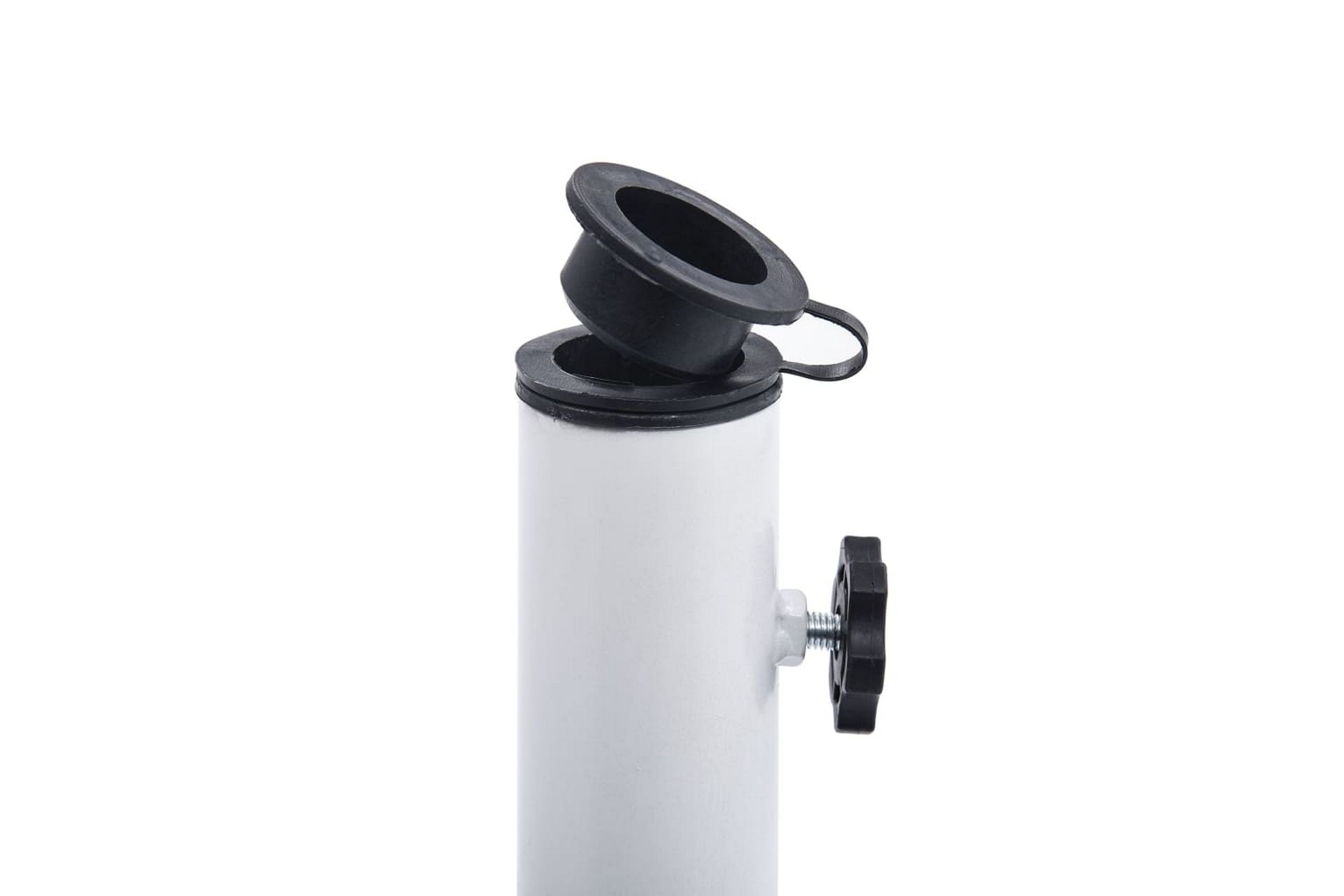 Parasollfot hvit 12 kg 48 cm støpejern - Hagemøbler - Solbeskyttelse - Parasoller - Parasollfot