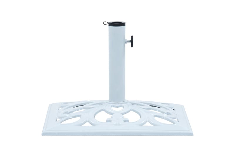 Parasollfot hvit 12 kg 49 cm støpejern - Hagemøbler - Solbeskyttelse - Parasoller - Parasollfot