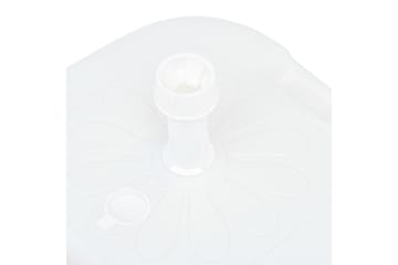 Parasollfot sand/vann 16 L hvit plast - Hagemøbler - Solbeskyttelse - Parasoller - Parasollfot