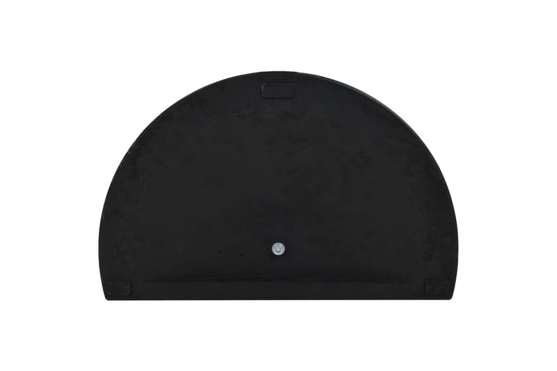 Parasollfot polyresin halvrund 15 kg svart - Hagemøbler - Solbeskyttelse - Parasoller - Parasollfot