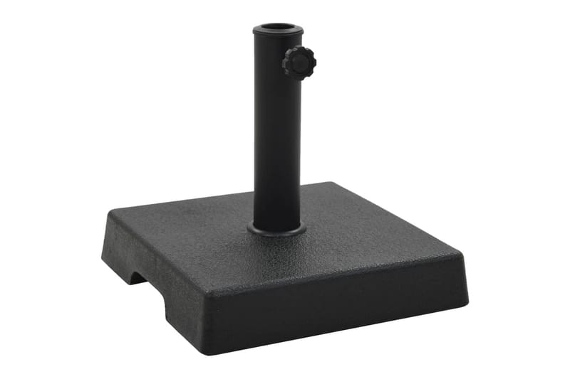 Parasollfot polyresin firkantet 8 kg svart - Hagemøbler - Solbeskyttelse - Parasoller - Parasollfot