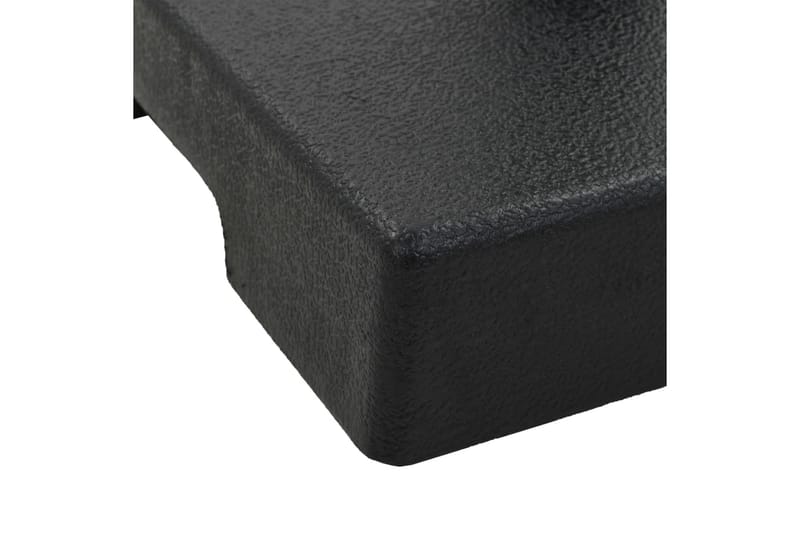 Parasollfot polyresin firkantet 8 kg svart - Hagemøbler - Solbeskyttelse - Parasoller - Parasollfot