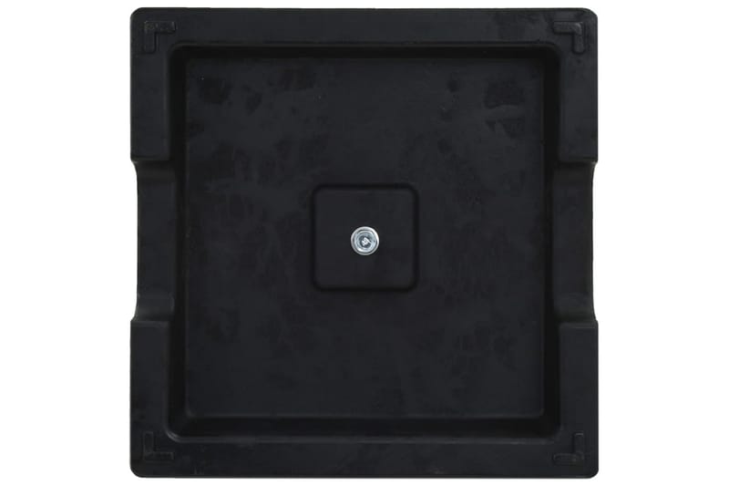 Parasollfot polyresin firkantet 8 kg svart - Hagemøbler - Solbeskyttelse - Parasoller - Parasollfot
