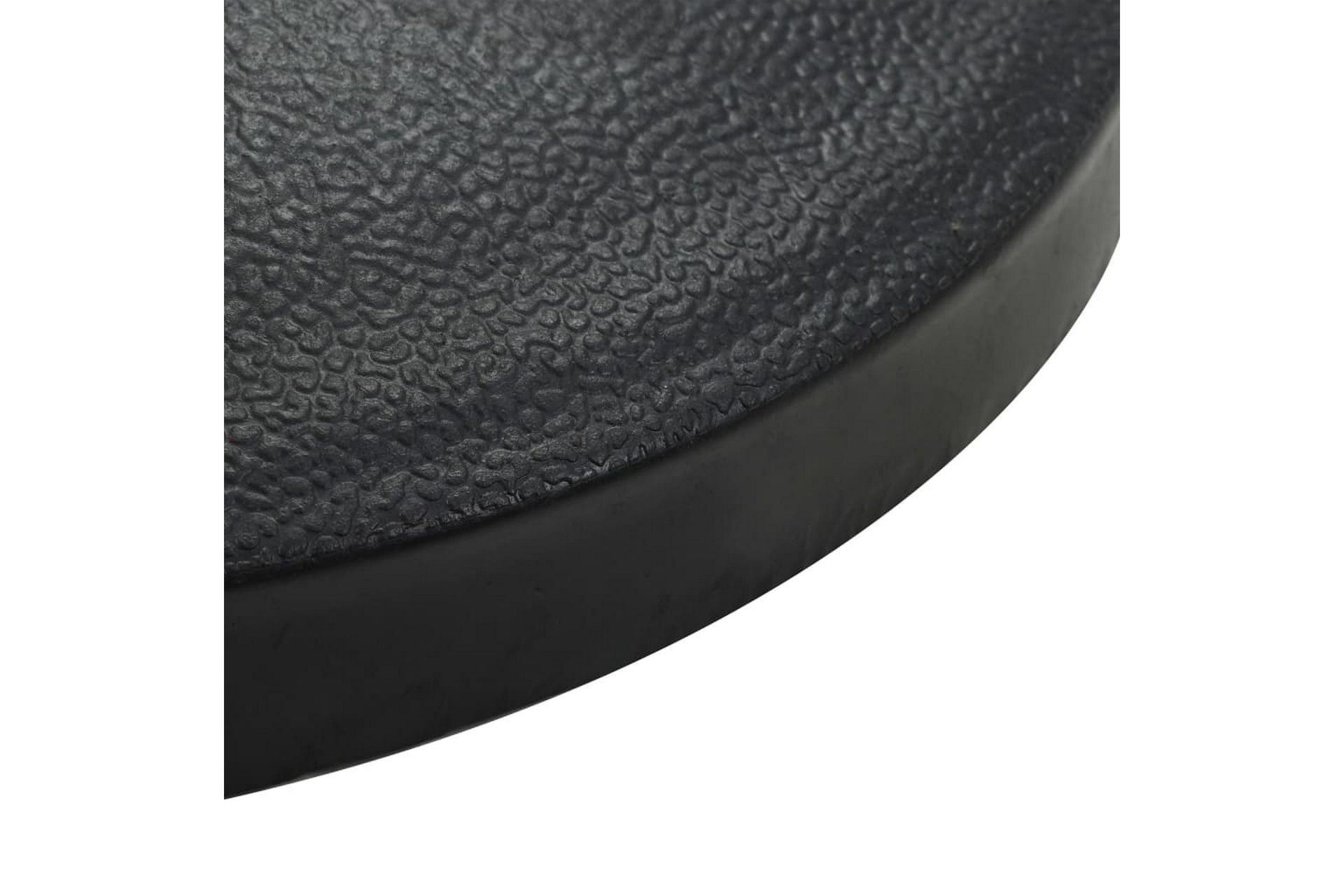 Parasollfot polyresin halvrund 9 kg svart - Hagemøbler - Solbeskyttelse - Parasoller - Parasollfot