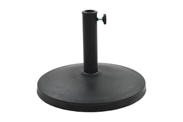 Parasollfot polyresin rund 10 kg svart - Hagemøbler - Solbeskyttelse - Parasoller - Parasollfot