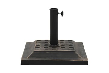 Parasollfot polyresin firkantet 12 kg bronse - Hagemøbler - Solbeskyttelse - Parasoller - Parasollfot