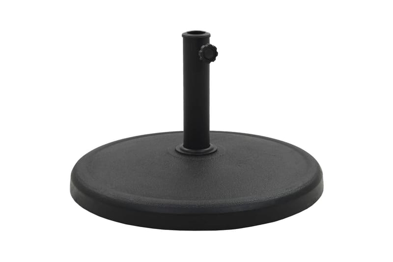 Parasollfot polyresin rund 19 kg svart - Hagemøbler - Solbeskyttelse - Parasoller - Parasollfot