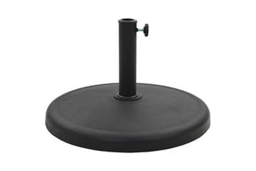 Parasollfot polyresin rund 19 kg svart - Hagemøbler - Solbeskyttelse - Parasoller - Parasollfot