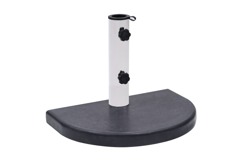 Parasollfot svart 40x28x4 cm granitt - Svart - Hagemøbler - Solbeskyttelse - Parasoller